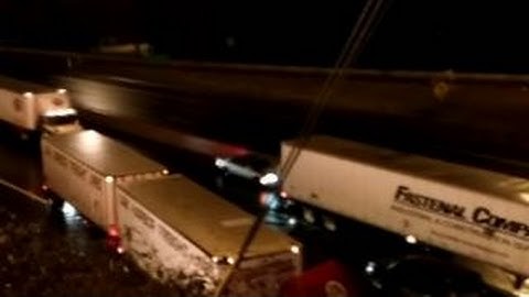 Stunning chain-reaction crash caught on camera