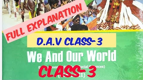 D.A.V CLASS-3 SOCIAL SCIENCE|CHAPTER 1 THE FAMILY| EXPLAINED IN HINDI |ADARSH 999