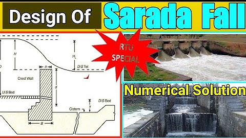 Design Of Sarada Fall|Vertical Type Fall|Drop Fall |Numerical Solution |Design Criteria Of Canal ||