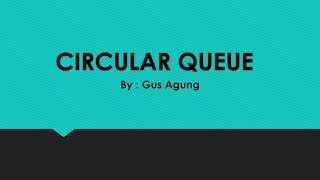 Konsep Circular Queue