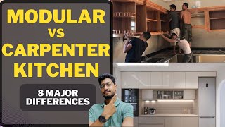 Modular or Carpenter Kitchen, which one should you choose? 8 major differences & my personal advice.