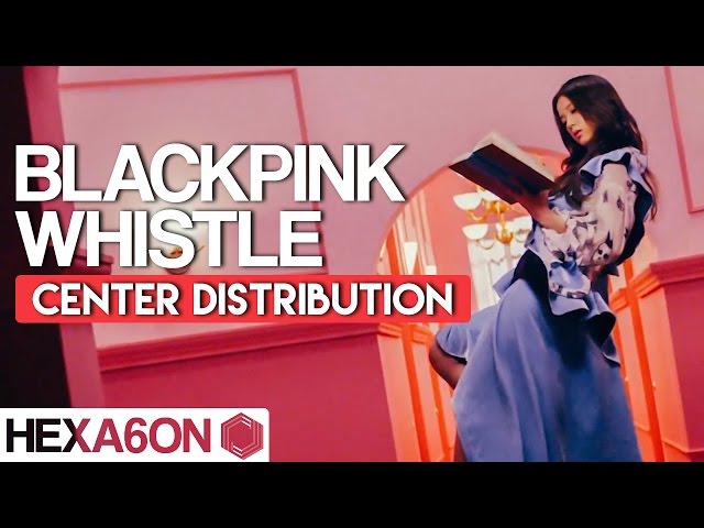 BLACKPINK - Whistle Center Distribution (Color Coded) class=