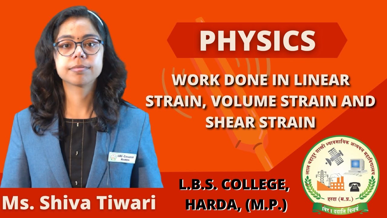 LBS LBSCollegeHarda WORK DONE IN LINEAR STRAIN, VOLUME STRAIN