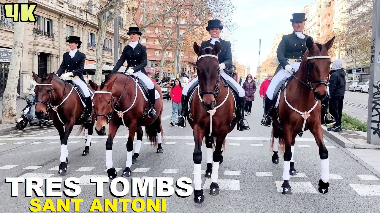 Barcelona Tres Tombs de Sant Antoni 2025 Barcelona, Spain [4K]