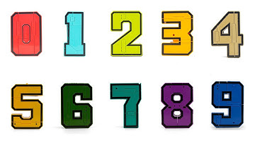 Numeric Troopers MegaRobot 0 1 2 3 4 5 6 7 8 9 Military Construction Vehicles Transformation