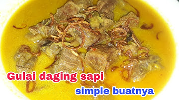 Resep gulai daging sapi||resep simple gak pakai ribet
