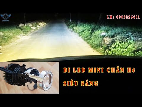 Bi led mini chân h4 siêu sáng,giải pháp tăng sáng tối ưu, hiệu quả