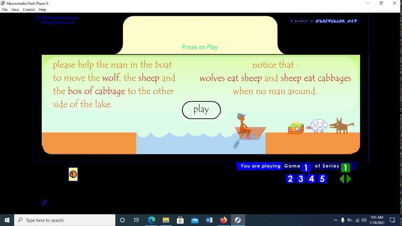 WOLF SHEEP CABBAGE PROBLEM - PLASTELINA LOGIC GAMES - YouTube