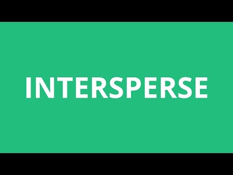 How To Pronounce Intersperse - Pronunciation Academy