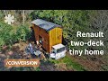 Unique mobile tiny homes sprout on French rural barnyard