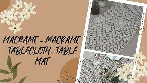 Macrame||Macrame table runner||Macrame tablecloth||Macrame mat#anjaliphartiyal #macrame #runner