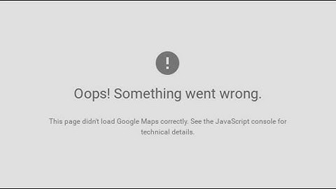 Google Maps API error: MissingKeyMapError [SOLVED]
