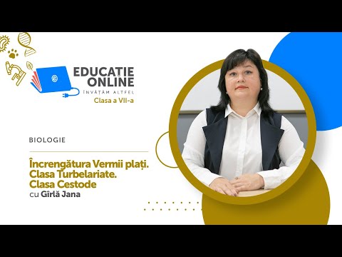 Biologie, Clasa a VII-a, Încrengătura Vermii plați. Clasa Turbelariate. Clasa Cestode