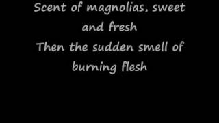 Strange Fruit By Billie Holiday W/ Lyrics