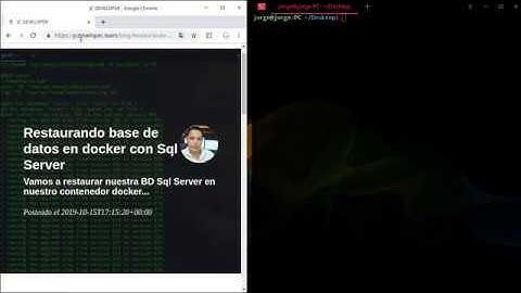 Restaurar BD SQL SERVER y Docker