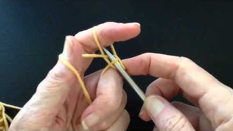 Long Tail Cast On Purlwise