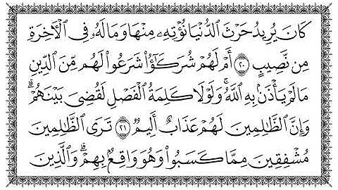 سورة الشورى بصوت الشيخ سعد الغامدي مكتوبة كاملة