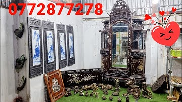 Clip 580 (9/1/2022) Tủ Gỗ Gõ Xưa Trưng Bày Cẩn Ốc Xà Cừ Đẹp Mê Ly, Đồ Đồng Giá Sỉ, Đồ Cổ, Đồ Xưa,ltk