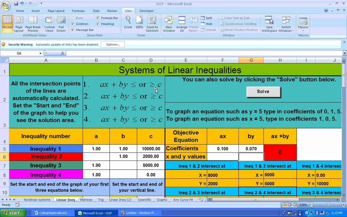 Linear Programming in Healthcare Systems