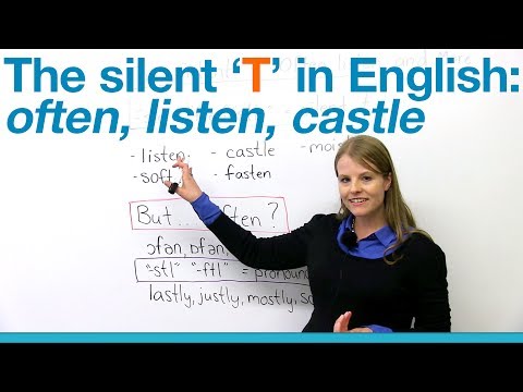 ഉച്ചാരണം - സൈലന്റ് ടി: പലപ്പോഴും, കേൾക്കുക, കോട്ട...