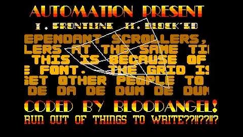 automation cd 445 menu for Atari ST