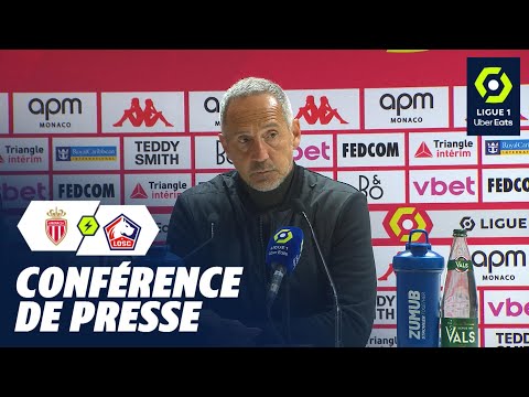 Conférence de presse AS MONACO - LOSC LILLE (1-0) / 2023-2024