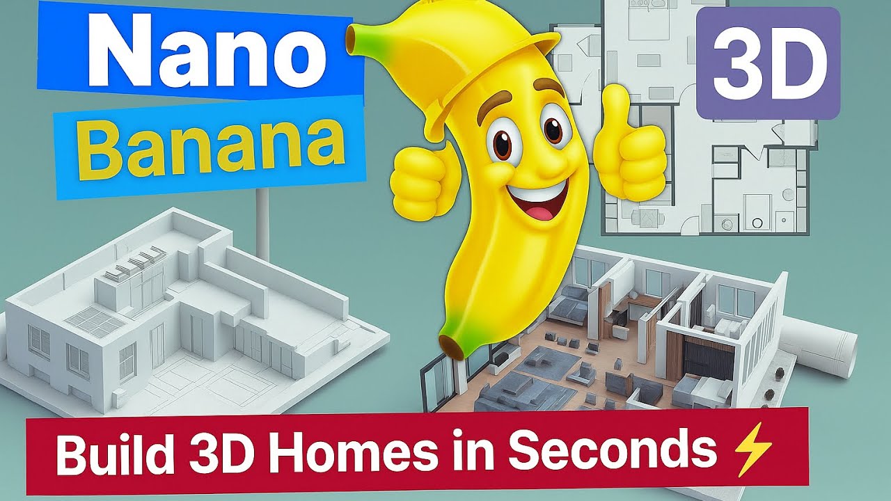 Мгновенно превращайте планы этажей в 3D-дома | Учебное пособие по Nano Banana