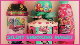 Silent Unboxing - Mystery Clam Reveals & Toy Surprises