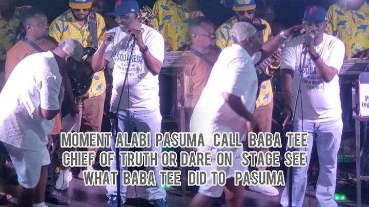 SEE HOW ALABI PASUMA MOCK BABA TEE ON STAGE WHILE CALLING HIM TRUTH OR DARE @ MONDAY POOL PARTY