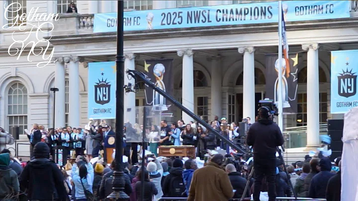 Gotham FC Champion Celebration City Hall NY 2025