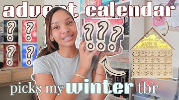 advent calendar picks my winter tbr ❄️📖 | VLOGMAS DAY 7