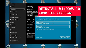 How to reset and reinstall Windows 10 from the Cloud
