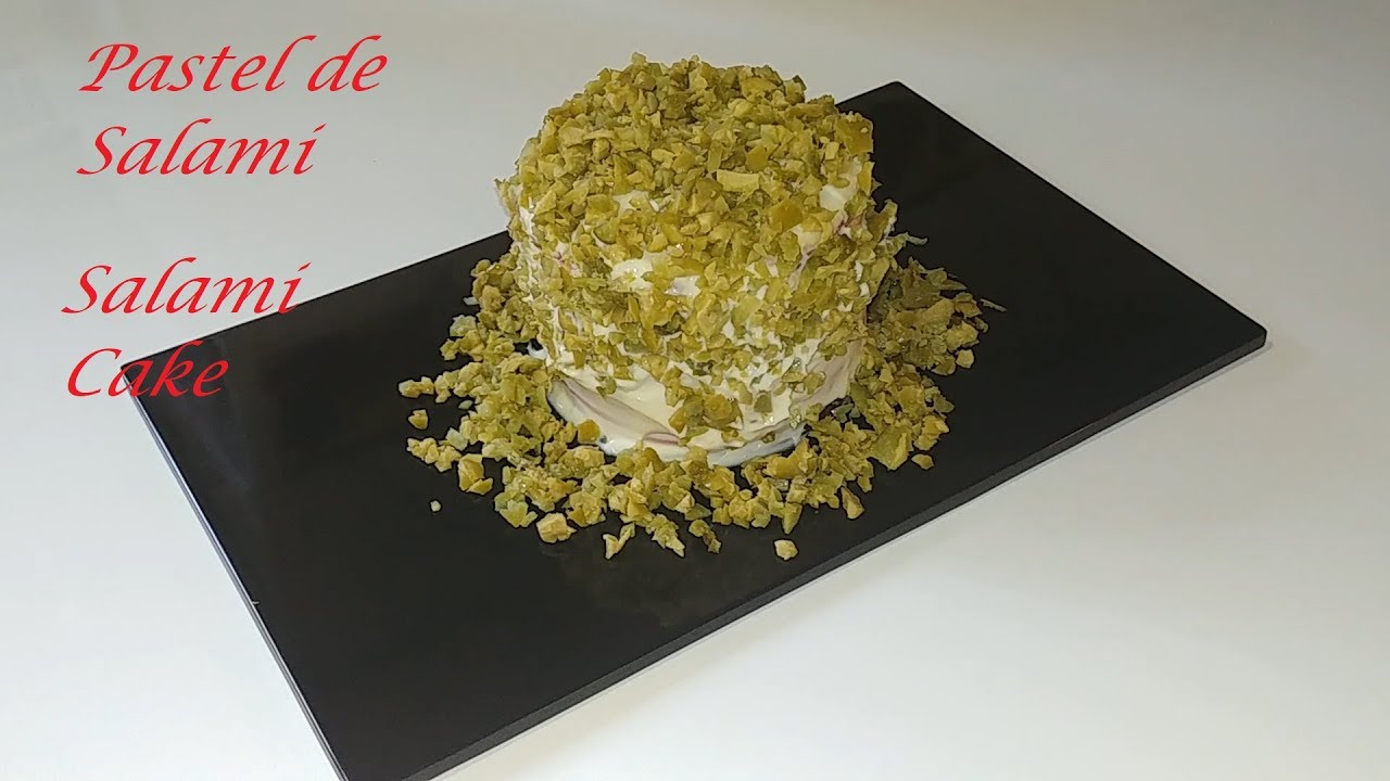 Pastel de salami, Salami cake YouTube