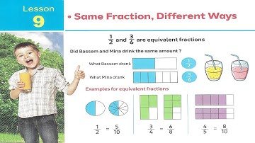 Primary 4 \ Math - 2nd term\ Unit 9.9 \ Same fraction, different ways . شرح ماث رابعة إبتدائى