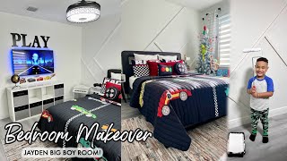 DAY IN LIFE  || SURPRISE TODDLER BEDROOM MAKEOVER || BOY ROOM