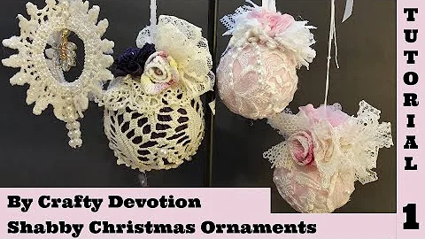 Diy 1, Pink Bauble, Christmas Ornament, Shabby Chic Decor, Fabric Crafts,