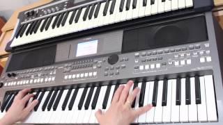 Video thumbnail of "Frank Sinatra Strangers In The Night Yamaha PSR S670 Cover"