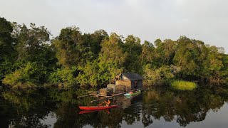 BERMALAM DI TENGAH DANAU YANG LUAS DAN TAJUR DIHANTAM IKAN PREDATOR SUNGAI.. !!