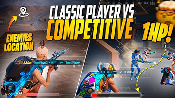 Classic 1v4 Squads Vs Competitive Players Strategy + 4xSpray🔥Comparison Of Classic And Competitive !