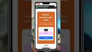 How To Download S Without Wtermark tiktokio tiktokiocom   tiktokio  download