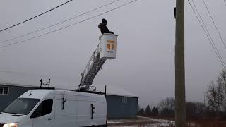 Telelift Hydraulic Ladder Tts37 Bucket Lift Van