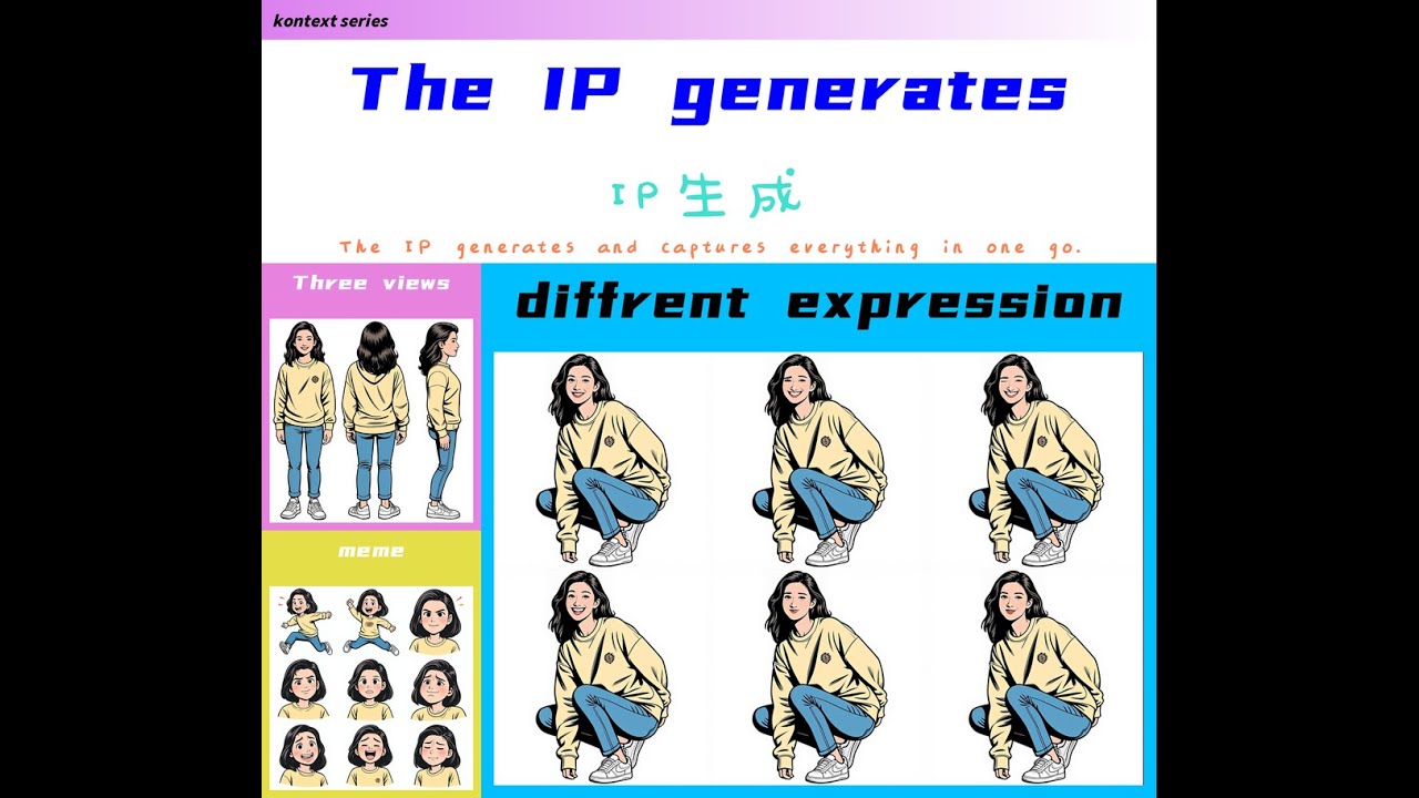kontext series：The IP generates IP生成 - YouTube