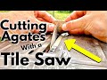 Cutting Agates with a Tile Saw | Exposing Lake Superior Agate Bands & Varieties