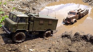 HOOD DEEP in MUDDY TROUBLE - 1948 KR11 International Harvester / Communications | RC ADVENTURES