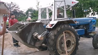 Traktör ile Beton Döküyoruz  Beton Mikseri Ford 5000