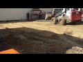 Планировка песка в отметку на Bobcat s770