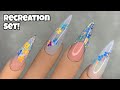 Pastel Acrylic Flower Nails | Nail Sugar | Recreation Set