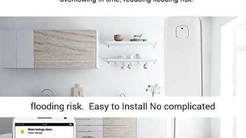 OWSOO WiFi Water Leak Sensor Water Leakage Intrusion Detector Alert Water Level Overflow Alarm Tuya