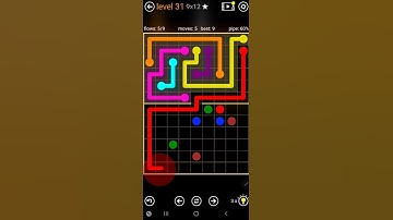 How To Solve Flow Free Hourglass Pack Level 31 9x12 Board Hard Walk Through Solution Walkthrough