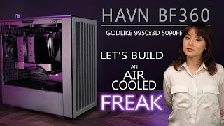 Air Cooled GODLIKE 5090 Monster | HAVN BF 360 ASMR PC Build AMD 9950x3D